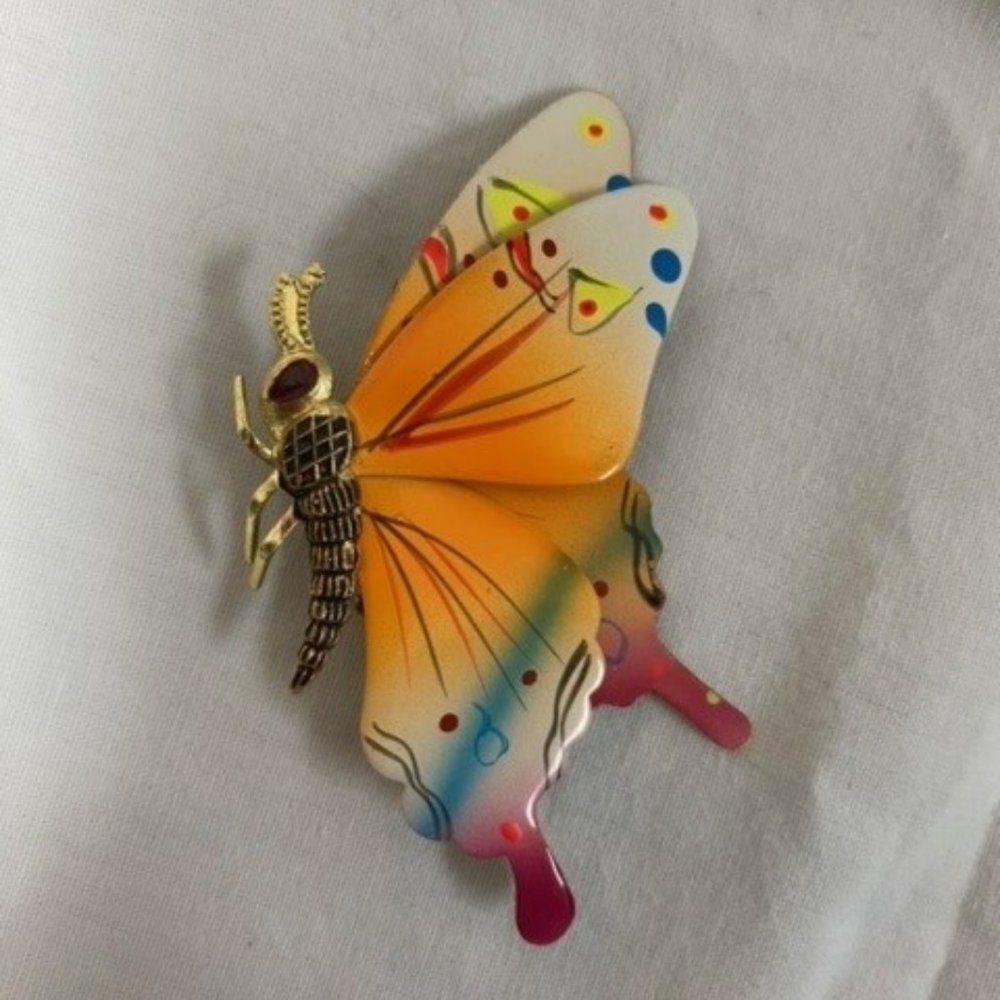 Colorful Butterfly Pin - Picture 4 of 6